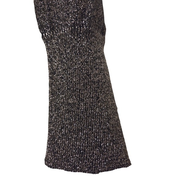 NWT August Silk Embellished Sparkle‎ Metallic Knit Sweater Top XL Gunmetal - Picture 5 of 8
